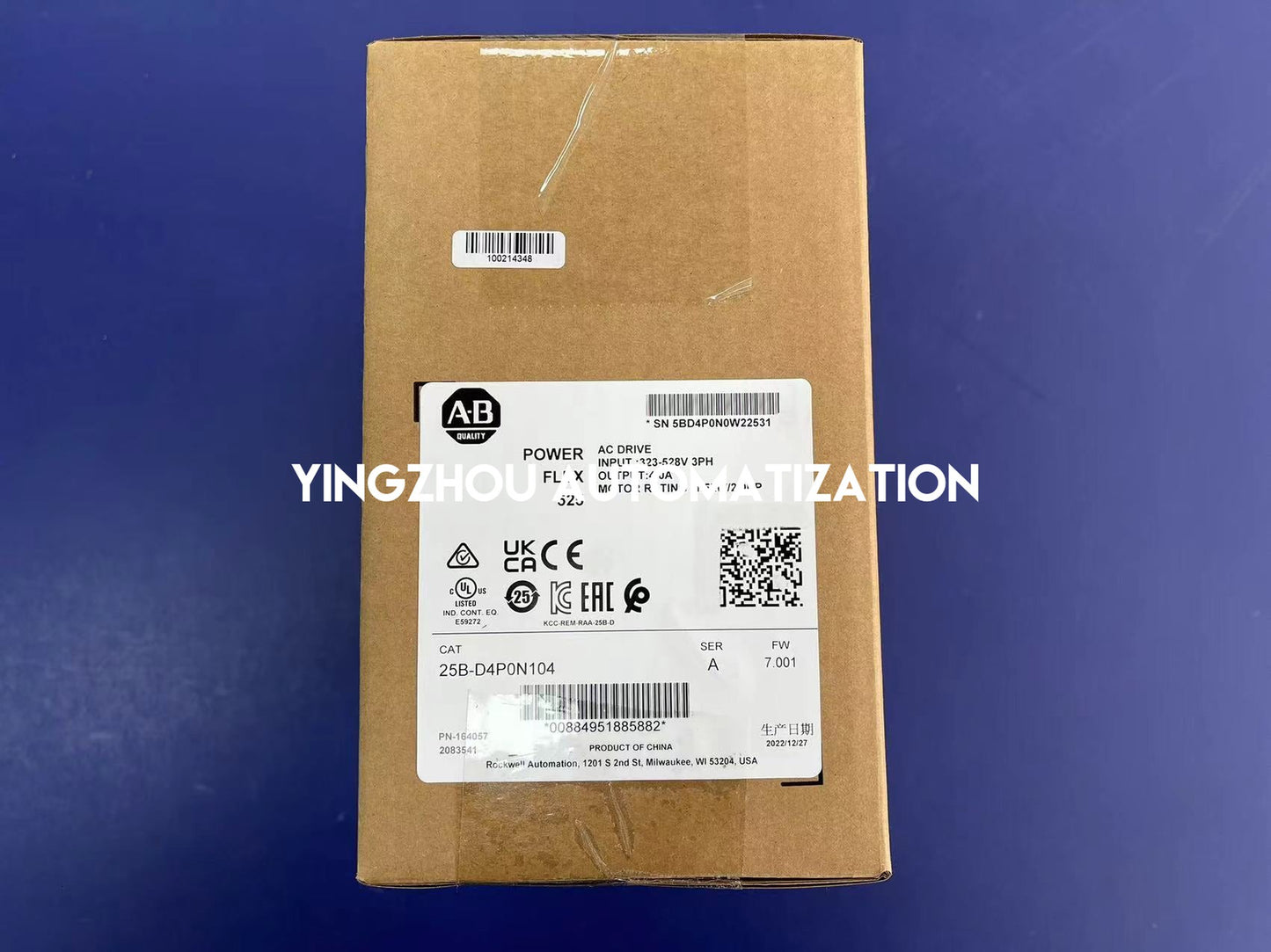 Allen Bradley PowerFlex 525 Drive Series Frequency Inverter 25B-D4P0N104 1.5KW 323-528V 5.7A 3Phases