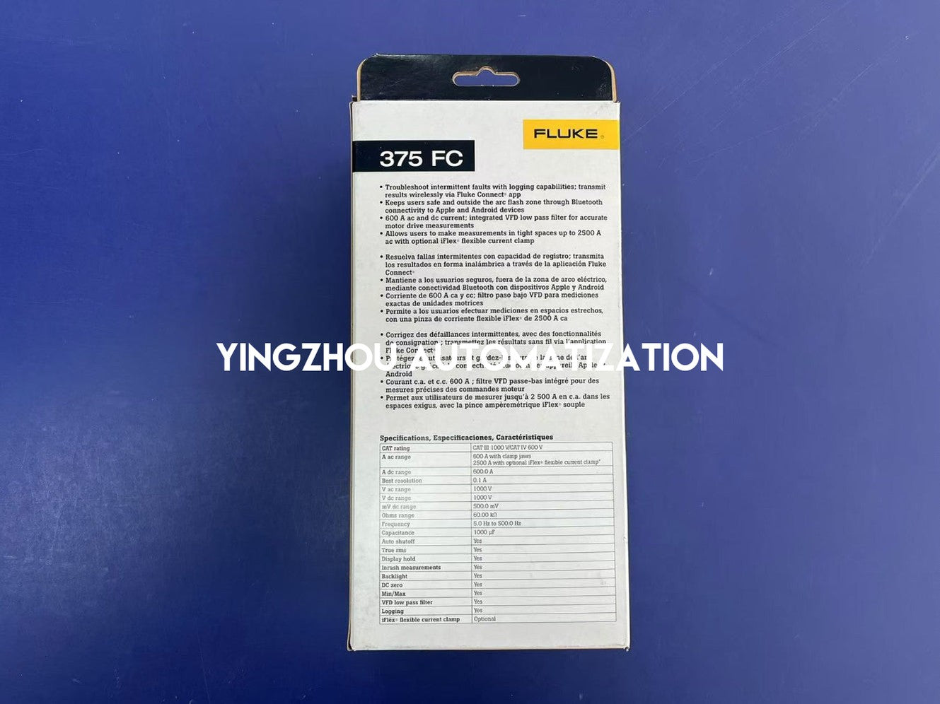 Fluke 375 FC True-RMS AC/DC Clamp Meter-YingZhou Automatization