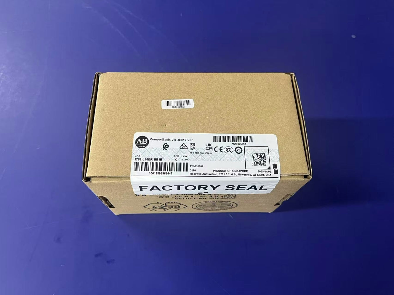 Allen Bradley CompactLogix Series 1769-L16ER-BB1B PLC CPU Processor Module