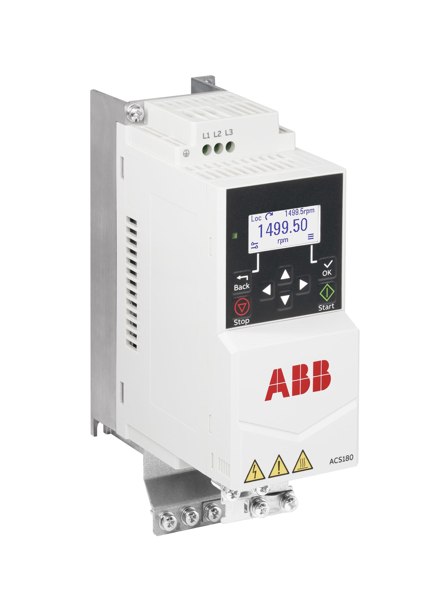 ABB ACS180-04N-03A3-4 Compact VFD | 1.5 kW (2 HP) | 380-480V | IP20 | Frame R0
