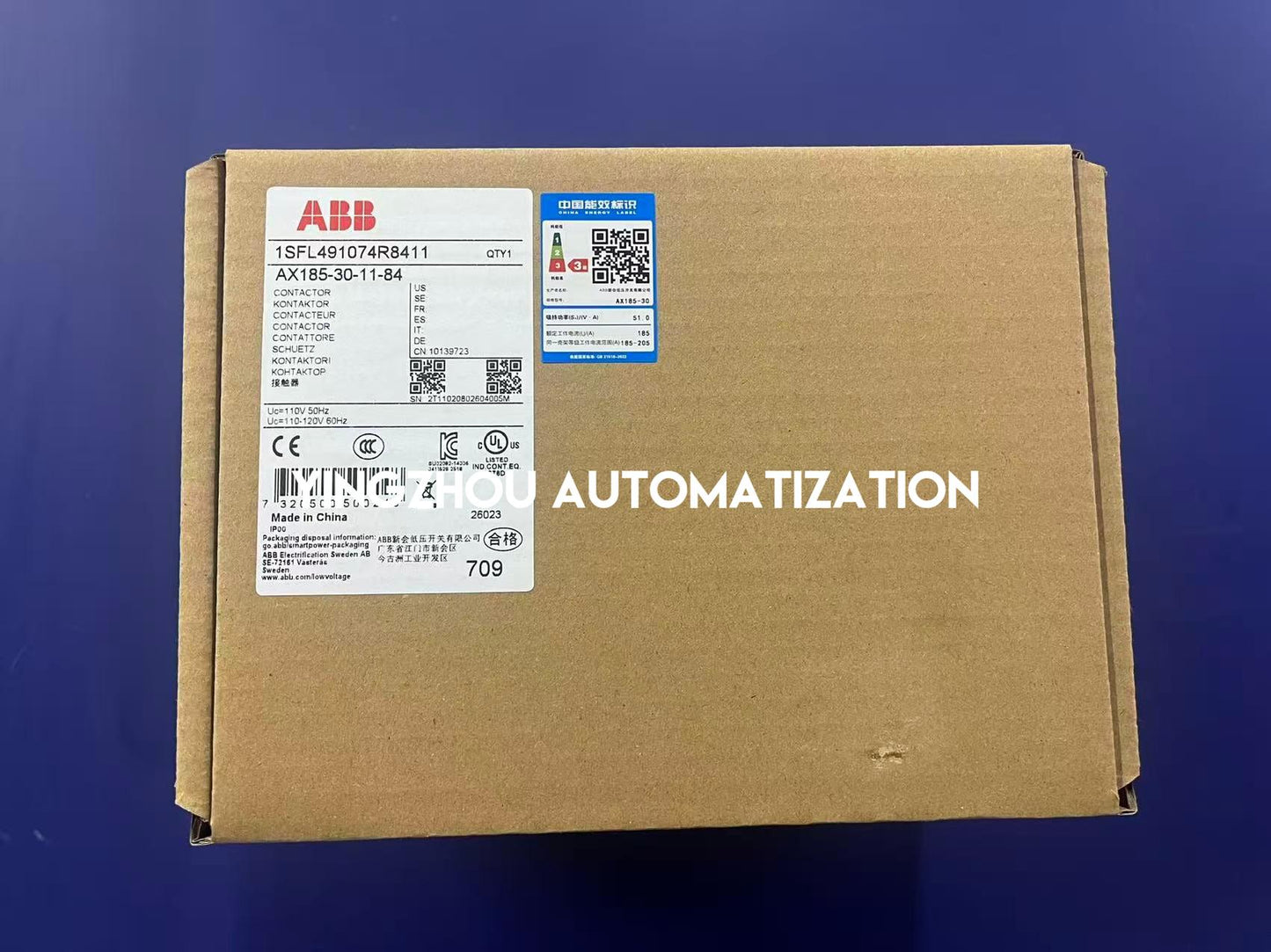 ABB AF190-30-11-84 AC Contactor | 1SFL491074R8411 | 110-120V 50/60Hz / 100-130V DC Coil | 3-Pole | Brand New Original-YingZhou Automatization