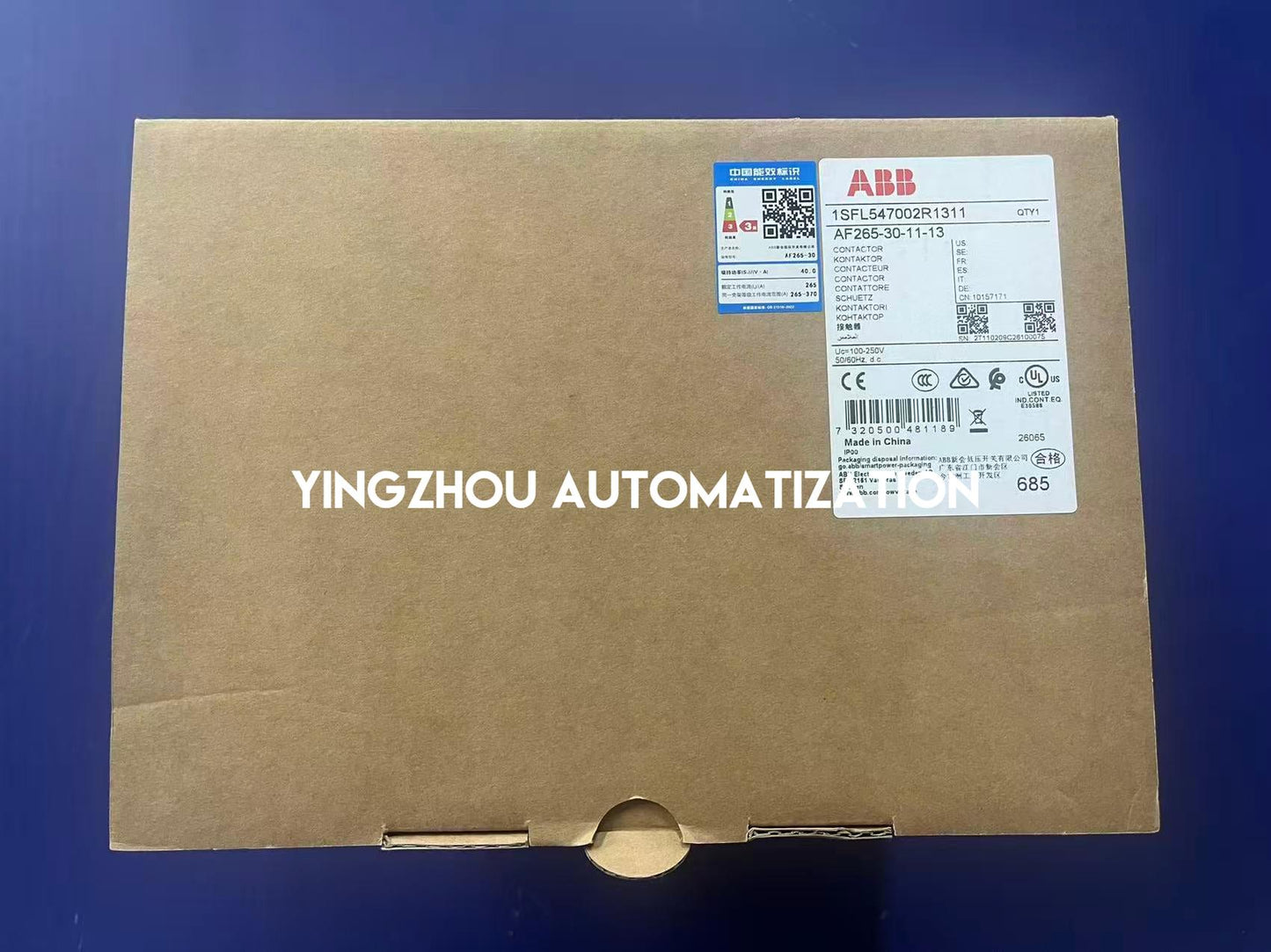 ABB AF265-30-11-13 AC Contactor | 1SFL547002R1311 | 100-250V 50/60Hz / 100-250V DC Coil | 3-Pole | Brand New Original-YingZhou Automatization