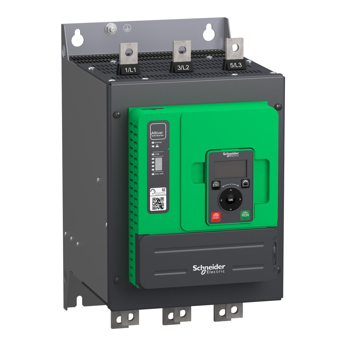 Schneider ATS480C17Y Altistart 480 Soft Starter | 170A | 208-690V | Advanced Torque Control & Cybersecurity