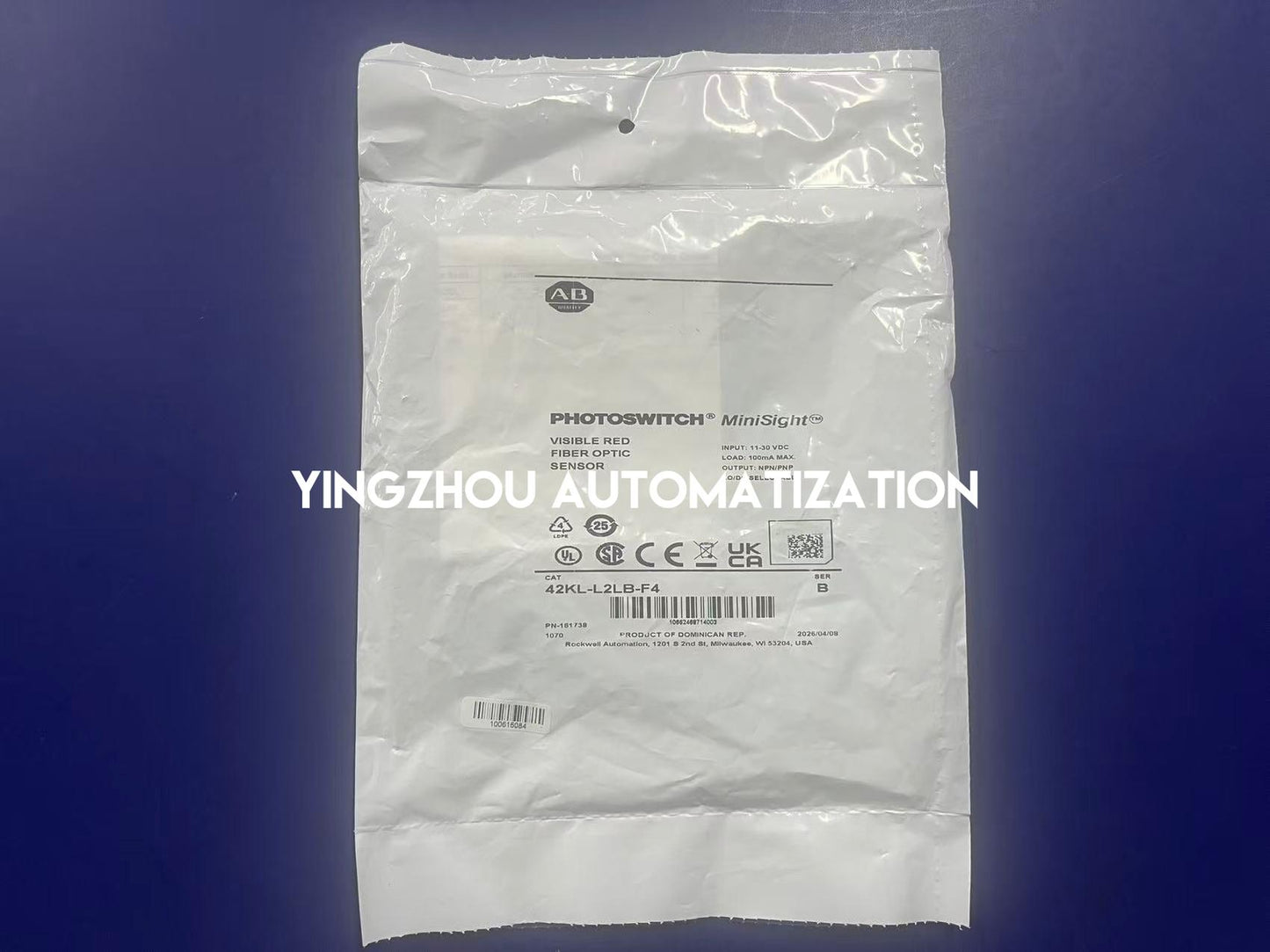 Allen-Bradley 42KL-L2LB-F4 Photoelectric Sensor | Comet Series 18mm Threaded DC Sensor 4-Pin M12 | Brand New Original-YingZhou Automatization