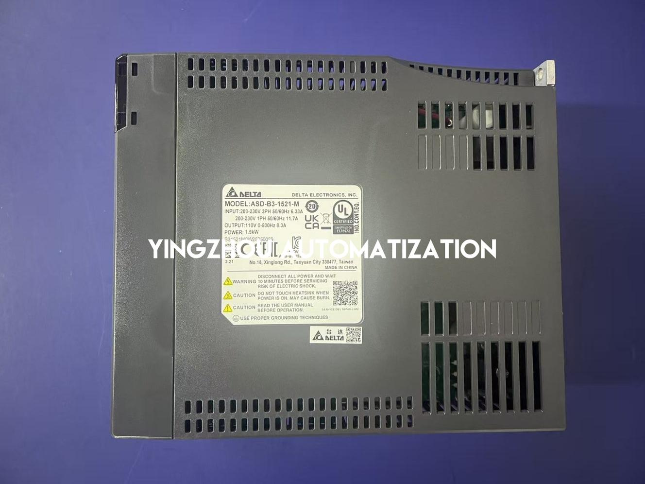 Delta B3 Series AC Servo Drive ASD-B3-1521-M 1.5KW 220V 8.3A 1/3PH EtherCAT Bus Interface-YingZhou Automatization