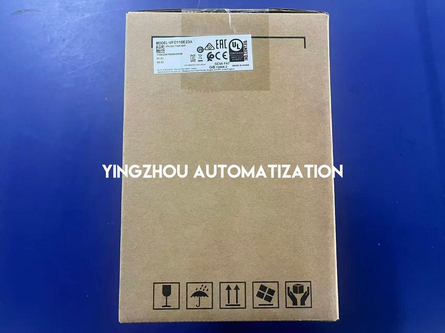 Delta VFD110E23A | VFD-E Series AC Drive | 11 kW 15 HP | 3-Phase 230V Input | Built-in PLC Vector Inverter | Brand New Original-YingZhou Automatization