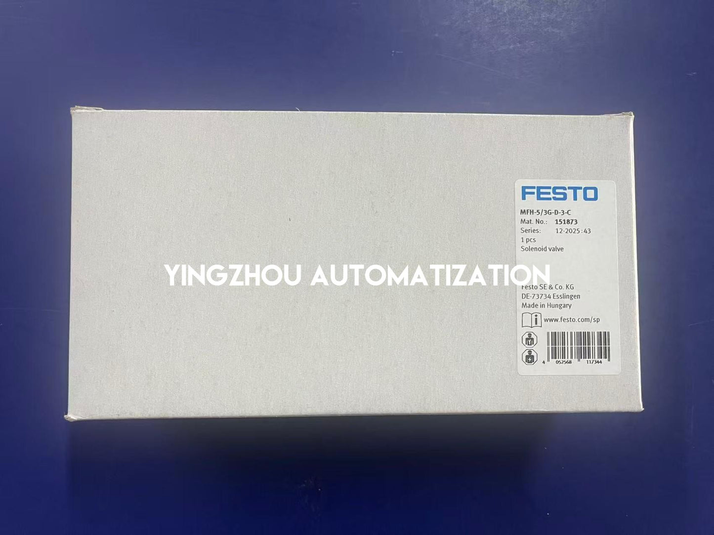 FESTO MFH-5/3G-D-3-C Solenoid Valve | 151873 ISO 5599-1 Size 3 Pneumatic Valve | Brand New Original-YingZhou Automatization