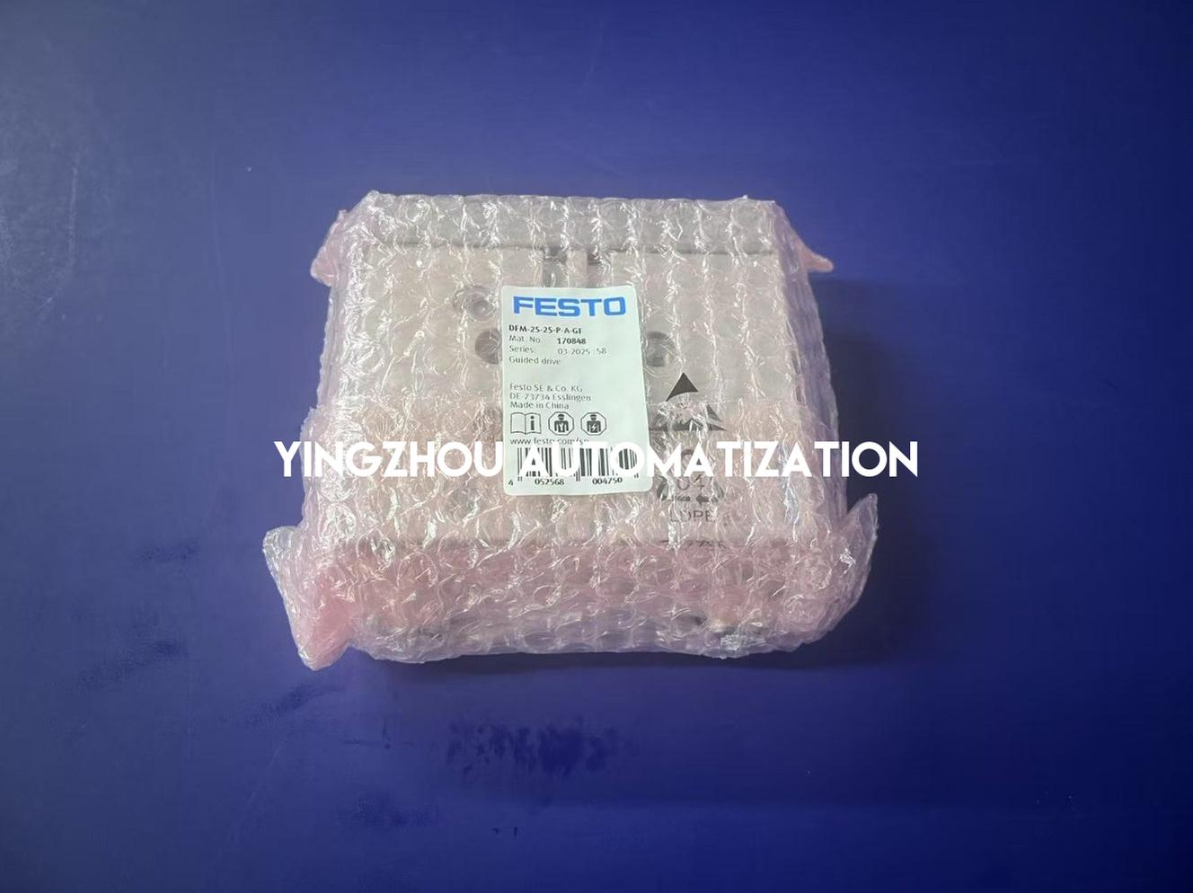 Festo 170848 DFM-25-25-P-A-GF Guided Cylinder | 25mm Bore | 25mm Stroke | Plain Bearing-YingZhou Automatization