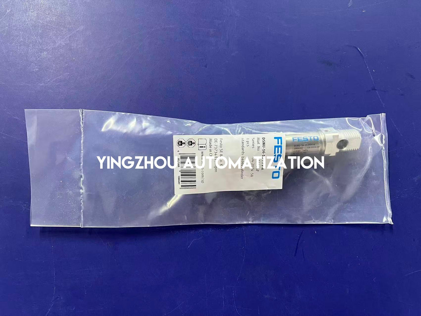 Festo DSNU-16-15-PPV-A ISO Cylinder | 1908267 | 16 mm Bore, 15 mm Stroke | Adjustable Pneumatic Cushioning | Brand New Original-YingZhou Automatization