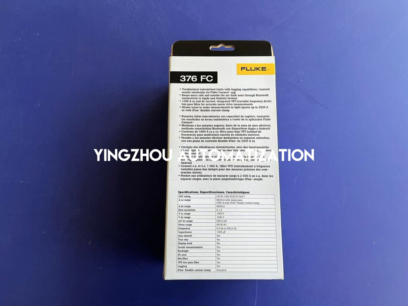 Fluke 376 FC True-RMS AC/DC Clamp Meter | Fluke Connect Enabled, iFlex Flexible Current Probe, High-Capacity Industrial Diagnostics, Brand New Original-YingZhou Automatization