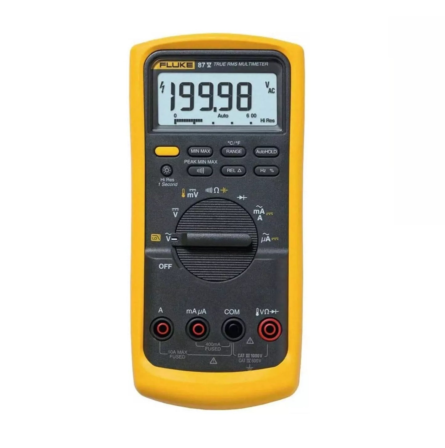 Fluke 87V Industrial Multimeter - True-RMS, VFD Filter, and Built-in Thermometer-YingZhou Automatization