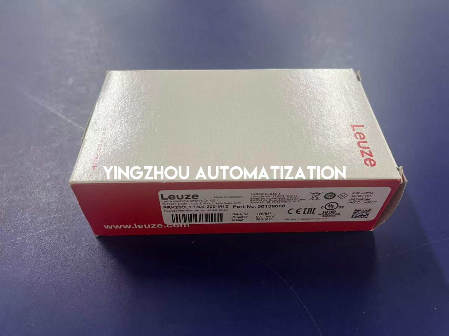 Leuze 50139666 PRK25CL1.1/4X-200-M12 | Laser Retro-reflective Photoelectric Sensor | PNP Complementary 200mm Cable M12 | Brand New Original-YingZhou Automatization