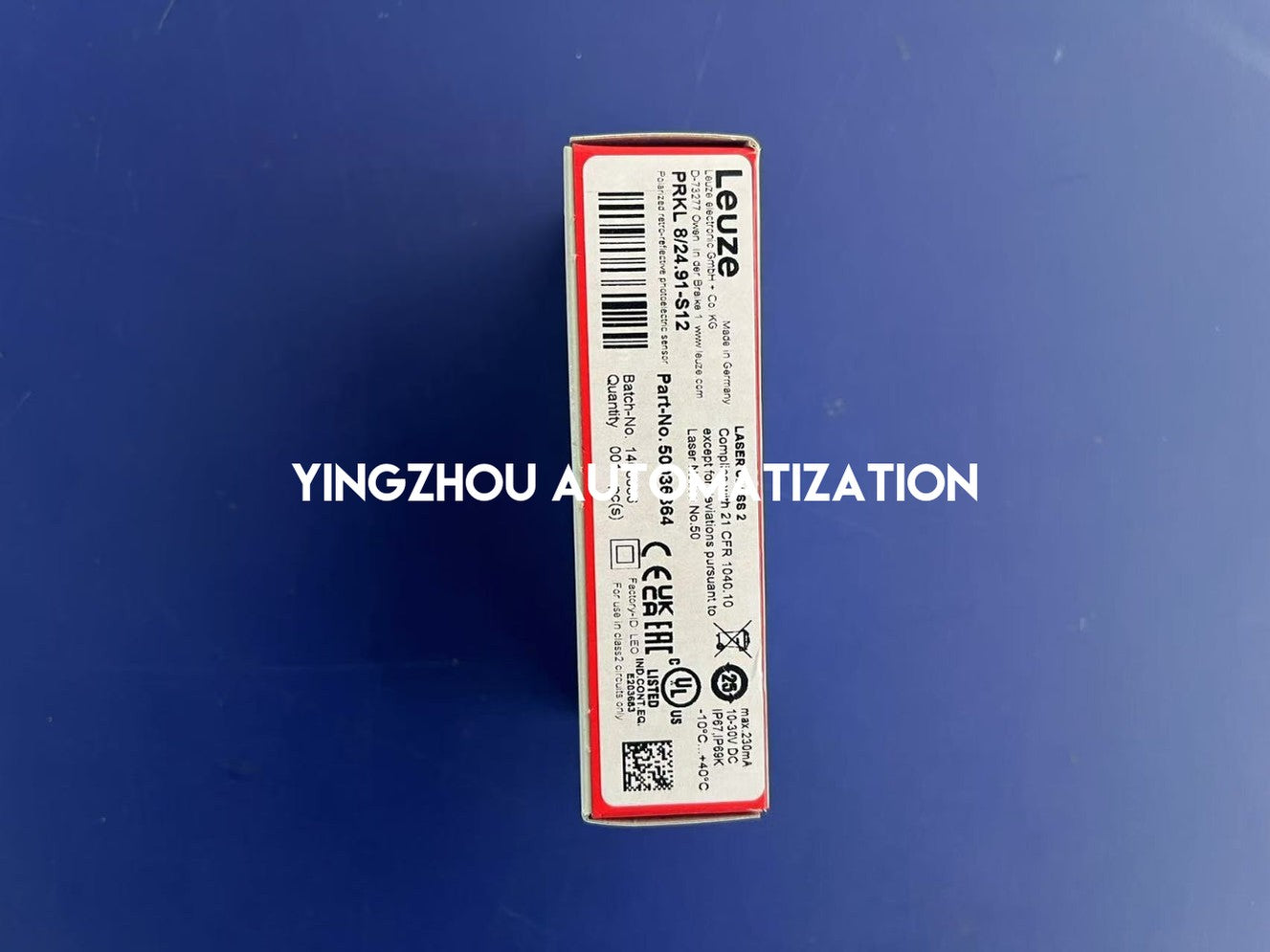 Leuze PRKL 8/24.91-S12 Retro-Reflective Laser Sensor - Polarized, M12 Connector-YingZhou Automatization