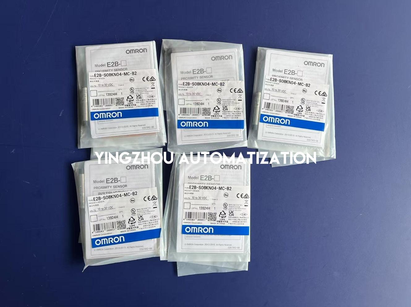 Omron E2B-S08KN04-MC-B2 Proximity Sensor | M8 Stainless Steel, 4mm Non-shielded, PNP NC, M8 Connector-YingZhou Automatization