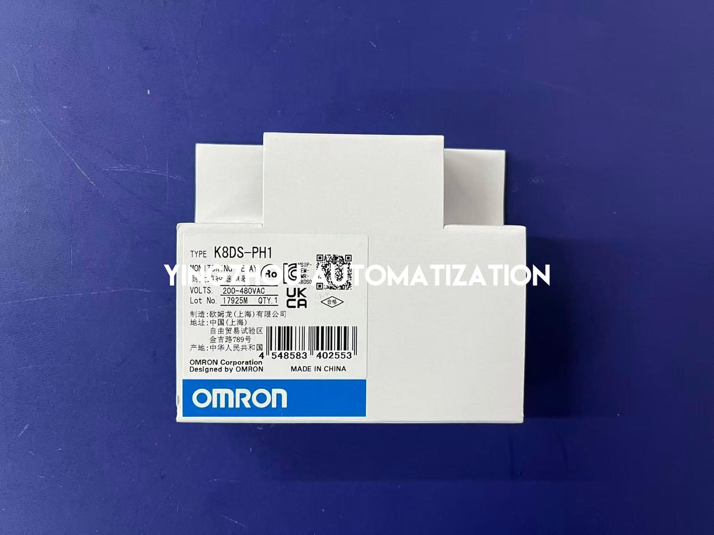 Omron K8DS-PH1 Phase Sequence Relay | 3-Phase Detection, DIN-Rail Mount, Industrial Monitoring, Brand New Original-YingZhou Automatization