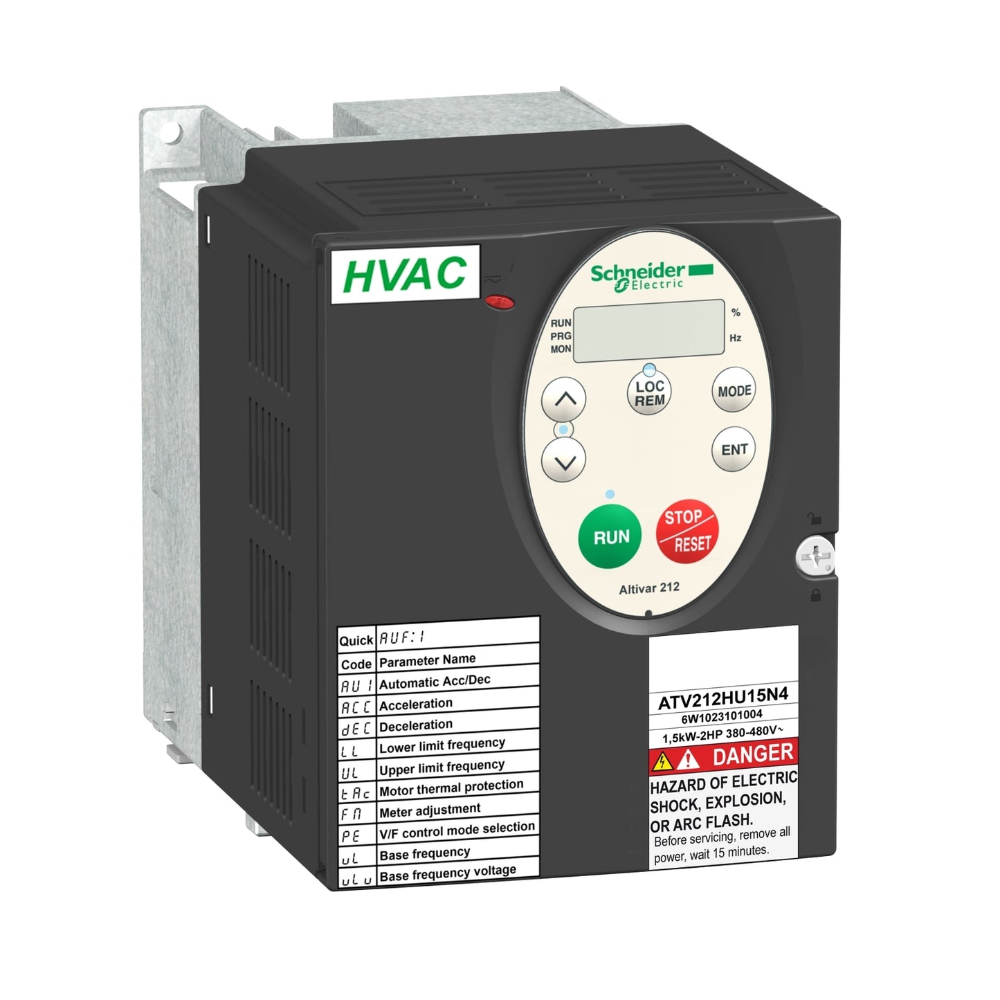 Schneider ATV212HU22N4 Altivar 212 VFD | 2.2kW / 3HP | 380-480V | 3-Phase HVAC Drive