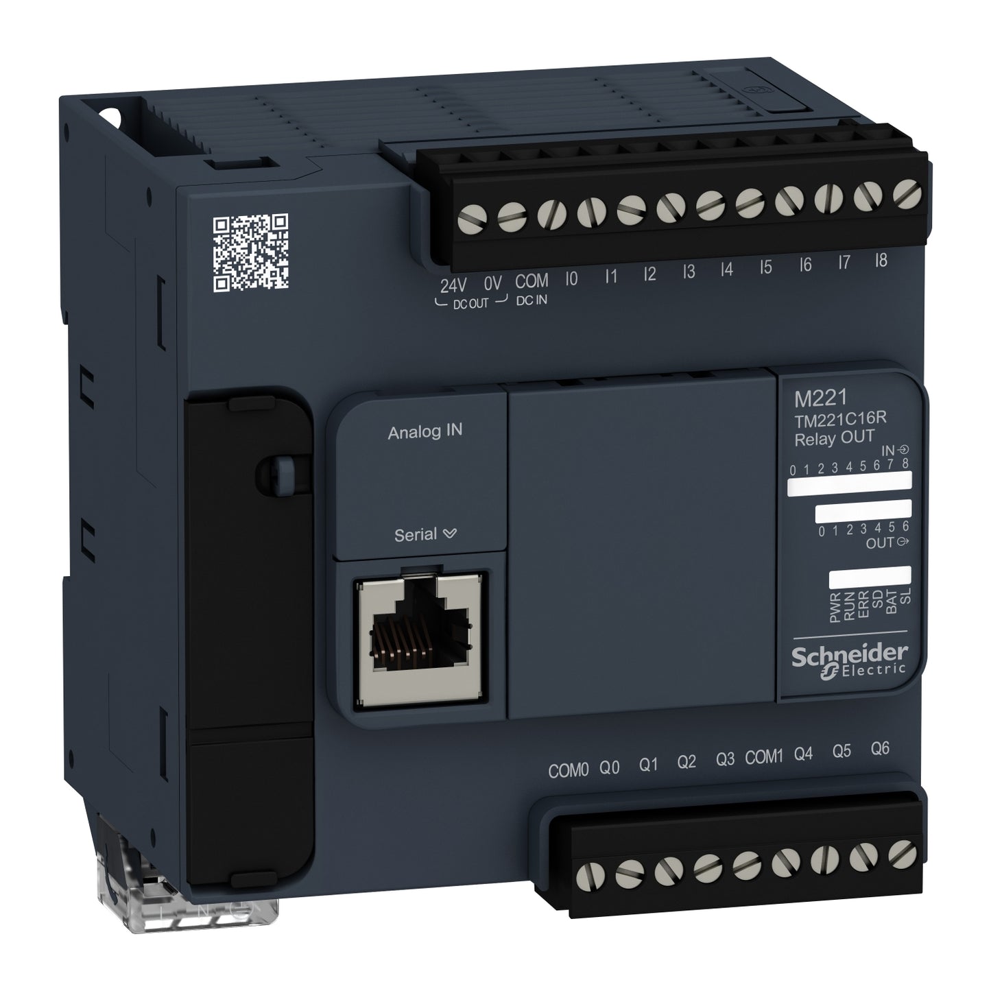 Schneider TM221C16R Modicon M221 Logic Controller | 16 I/O | 100-240V AC | Relay Outputs