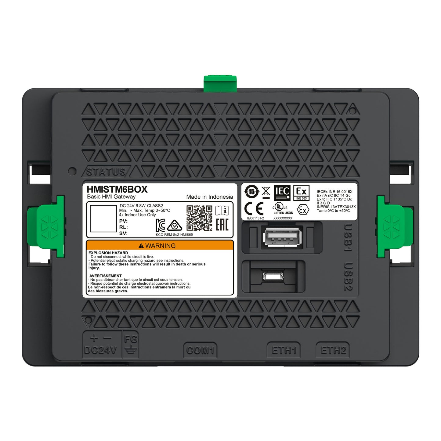 Schneider HMISTM6BOX Harmony STM6 Rear Logic Module | Dual Ethernet | 24V DC