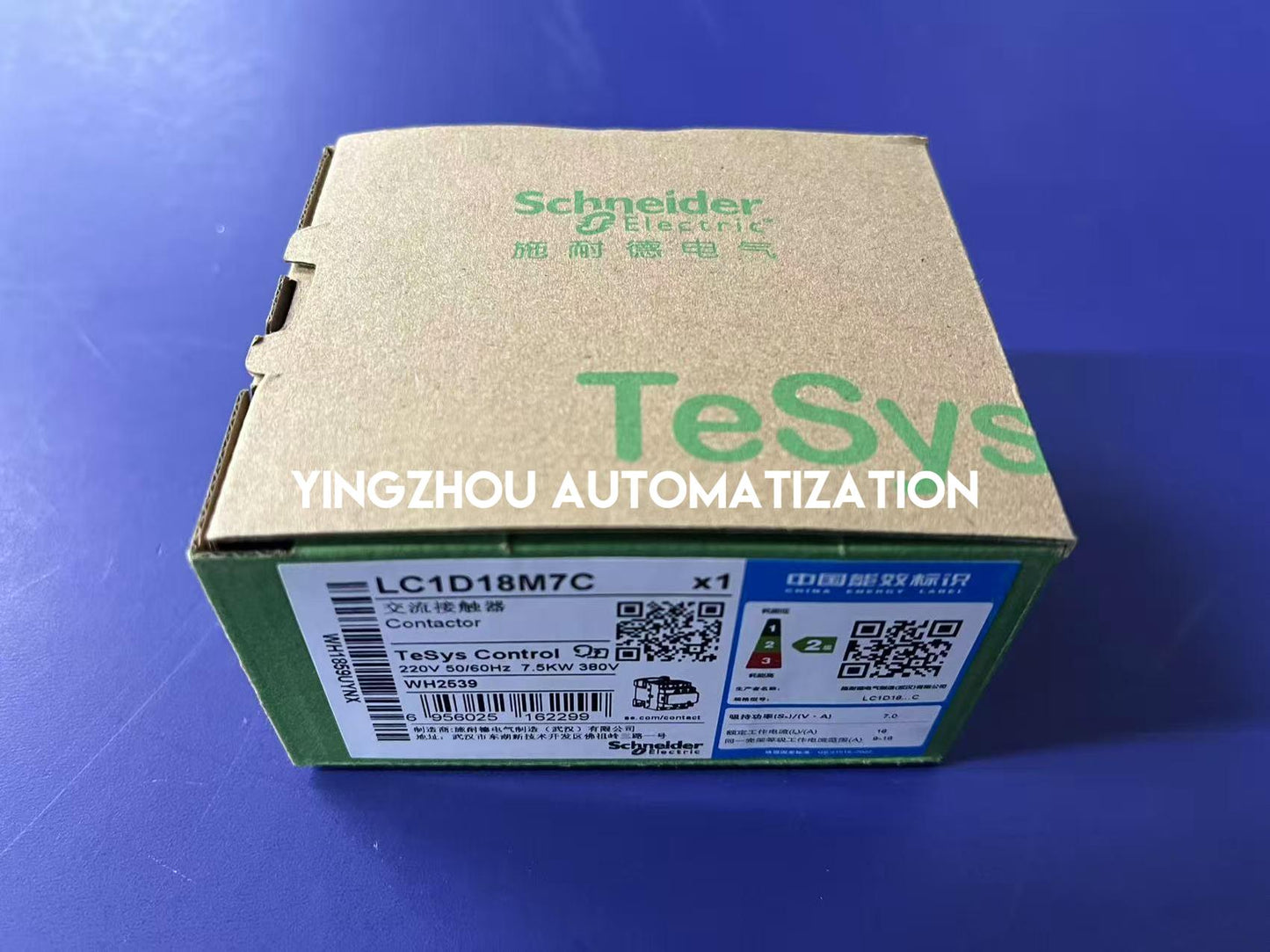 Schneider Electric LC1D18M7C TeSys Deca Contactor | 3P, 18A, 220V AC Coil, 7.5kW, 1NO+1NC-YingZhou Automatization