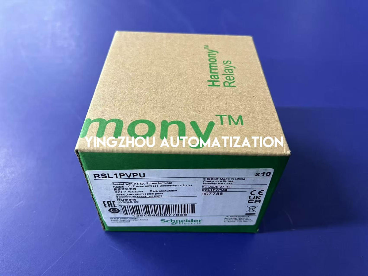 Schneider Electric RSL1PVPU Harmony RSL 6A 1CO Slim Interface Relay with Socket 230V AC/DC-YingZhou Automatization