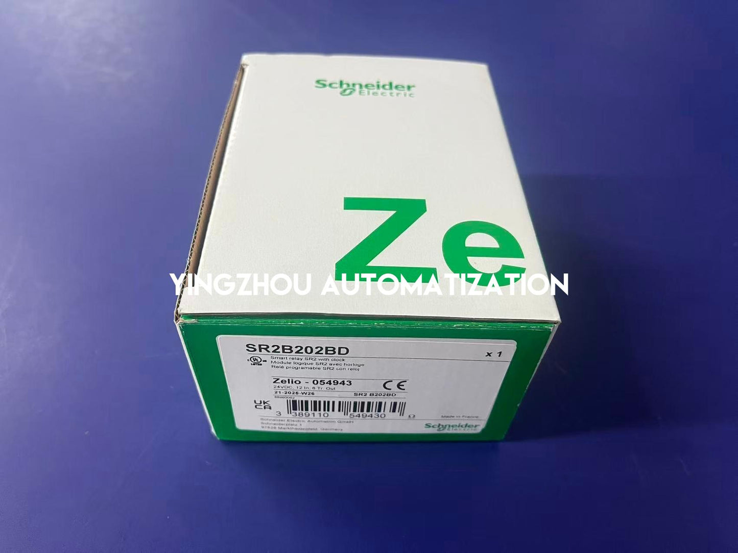 Schneider Electric SR2B202BD Zelio Logic Smart Relay | 20 I/O, 24V DC, with Clock & Display-YingZhou Automatization
