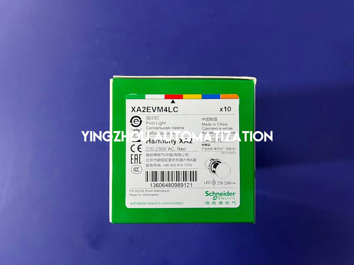 Schneider Electric XA2EVM4LC Easy Harmony XA2 22mm Red LED Pilot Light 220-230V AC-YingZhou Automatization