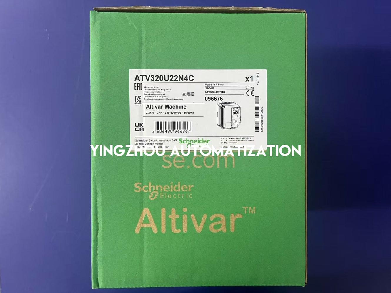 Schneider Variable Speed Drive Altivar ATV320 Series Frequency Inverter ATV320U22N4C 2.2KW 3HP 5.5A 380-500V 3PH IP20-YingZhou Automatization