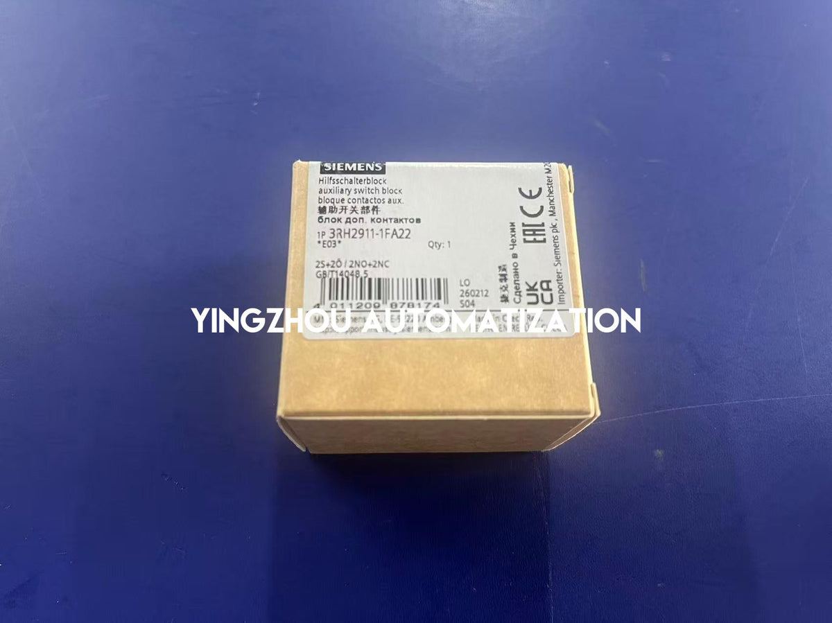 Siemens 3RH2911-1FA22 SIRIUS Auxiliary Contact Block 2NO+2NC-YingZhou Automatization