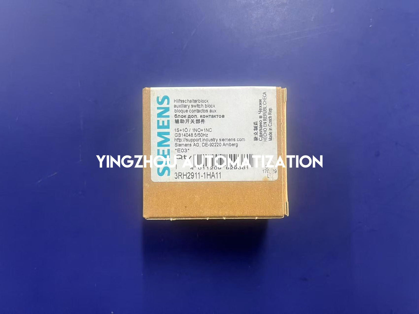 Siemens 3RH2911-1HA11 | SIRIUS Auxiliary Switch Block | 1NO + 1NC Front Mount | Screw Terminal Contactor Block | Brand New Original-YingZhou Automatization