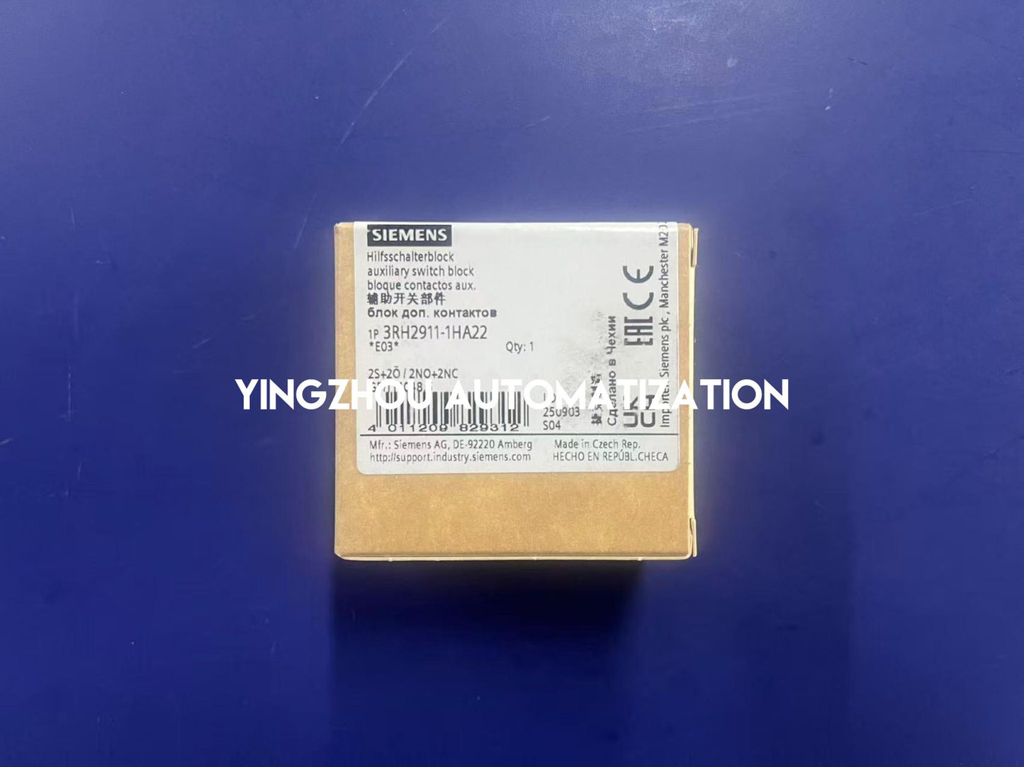 Siemens 3RH2911-1HA22 | SIRIUS Auxiliary Switch Block | 2NO + 2NC Front Mount | Screw Terminal Contactor Block | Brand New Original-YingZhou Automatization