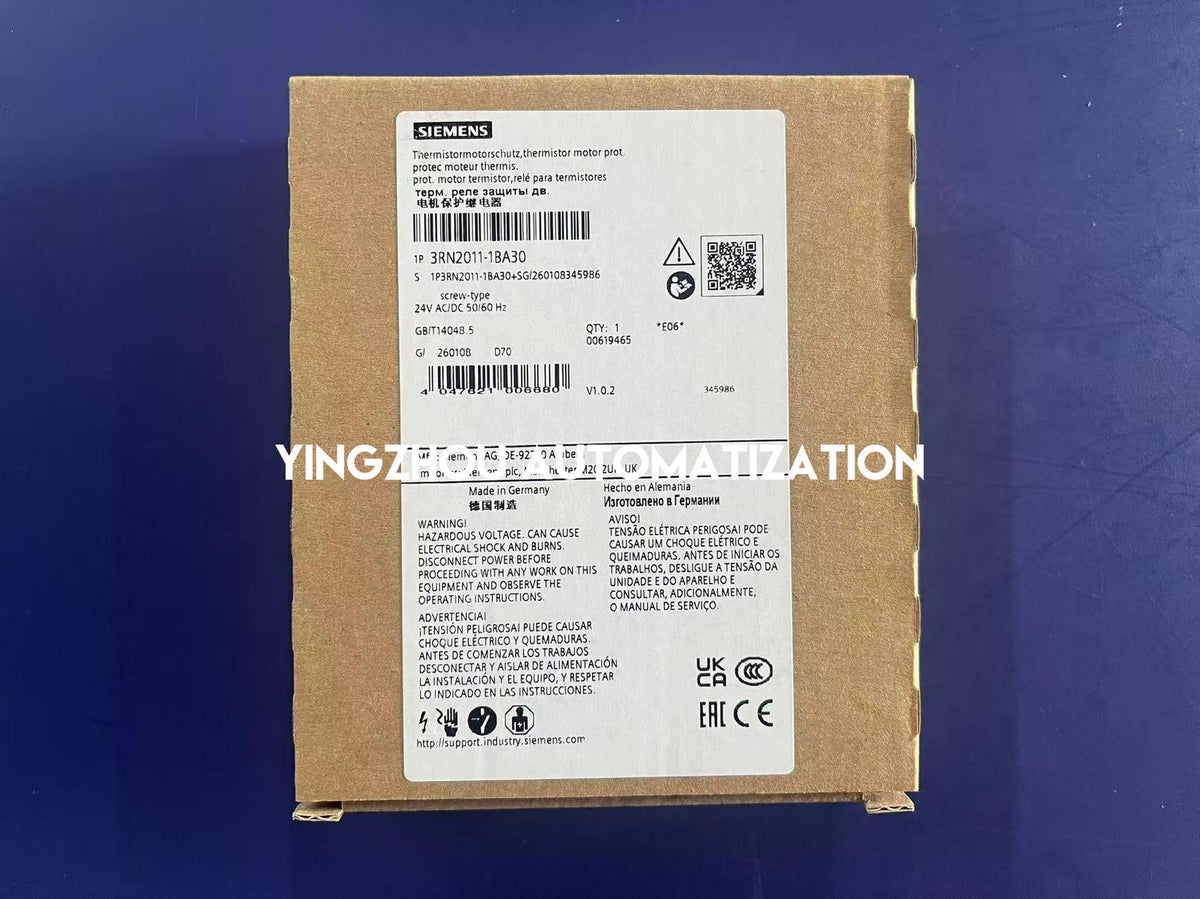Siemens 3RN2011-1BA30 SIRIUS 24V AC/DC Thermistor Motor Protection Relay-YingZhou Automatization