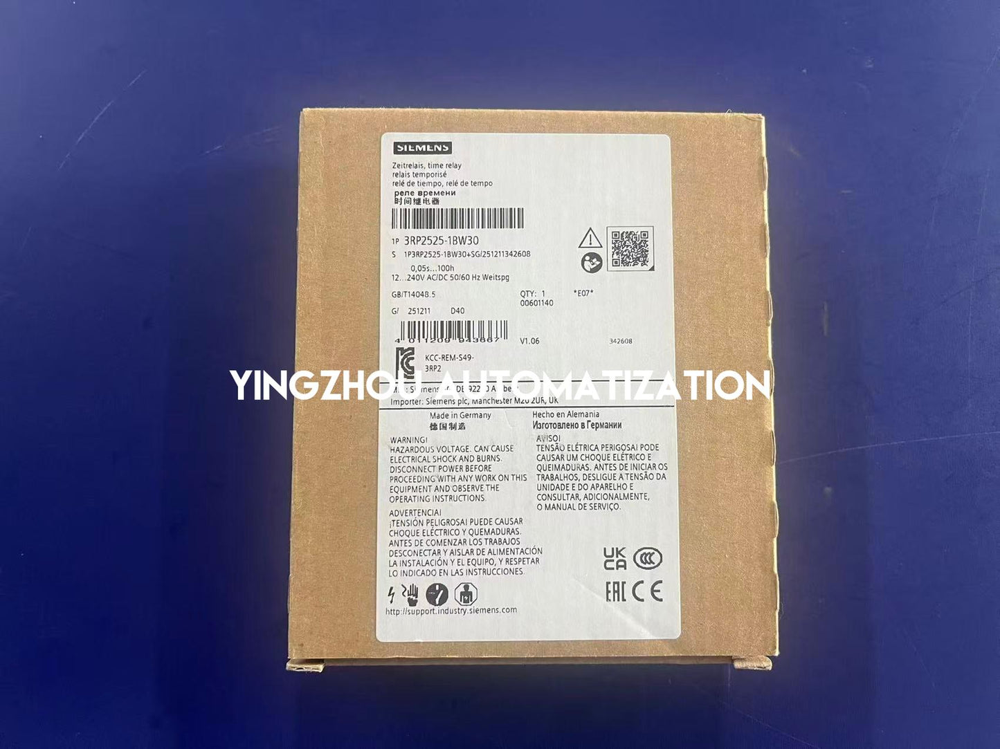 Siemens 3RP2525-1BW30 Timing Relay | SIRIUS Series | Multifunction | Screw Terminals | Brand New Original-YingZhou Automatization