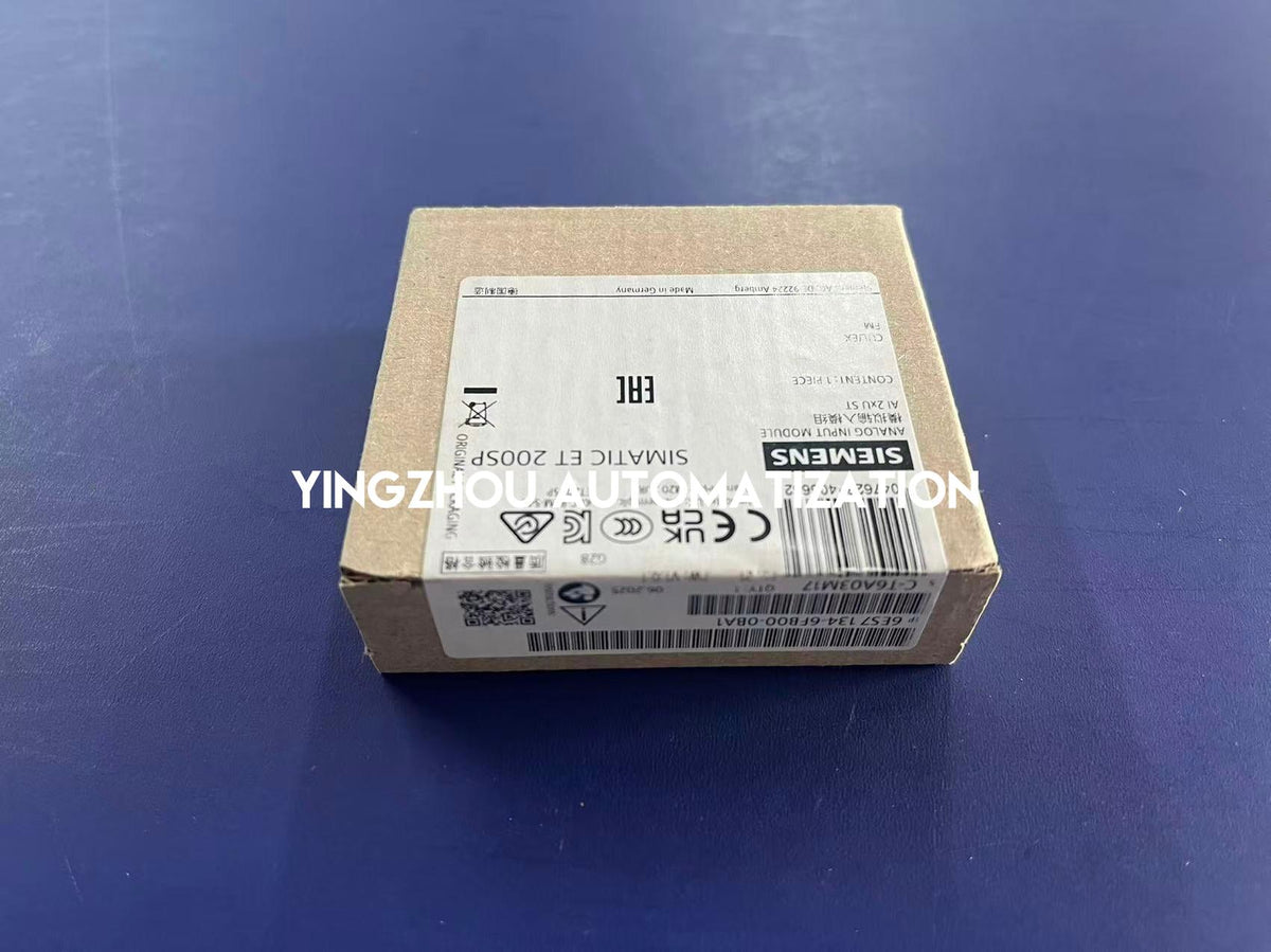 Siemens 6ES7134-6FB00-0BA1 SIMATIC ET 200SP Analog Input Module | AI 2xU/I 2-wire ST | Brand New Original-YingZhou Automatization