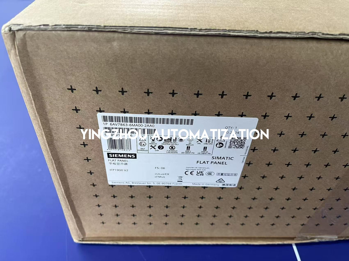 Siemens SIMATIC IFP1900 V2 6AV7863-6MA00-2AA0 HMI Touch Screen 19" multi-touch display (16:9) with 1920x1080 pixel resolution-YingZhou Automatization