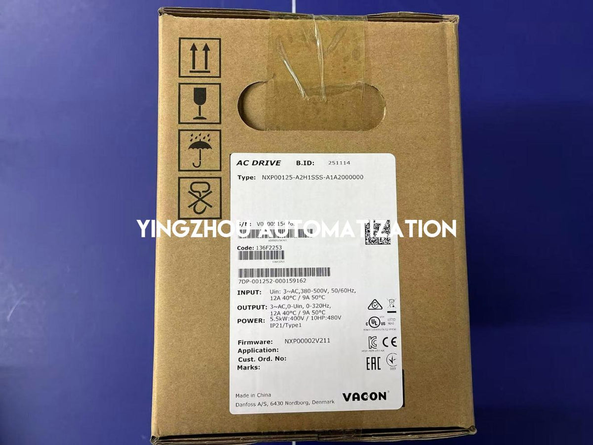 VACON 136F2253 NXP00125-A2H1SSS-A1A2000000 NXP 5.5kW 380-500V 12A IP21 AC Drive-YingZhou Automatization
