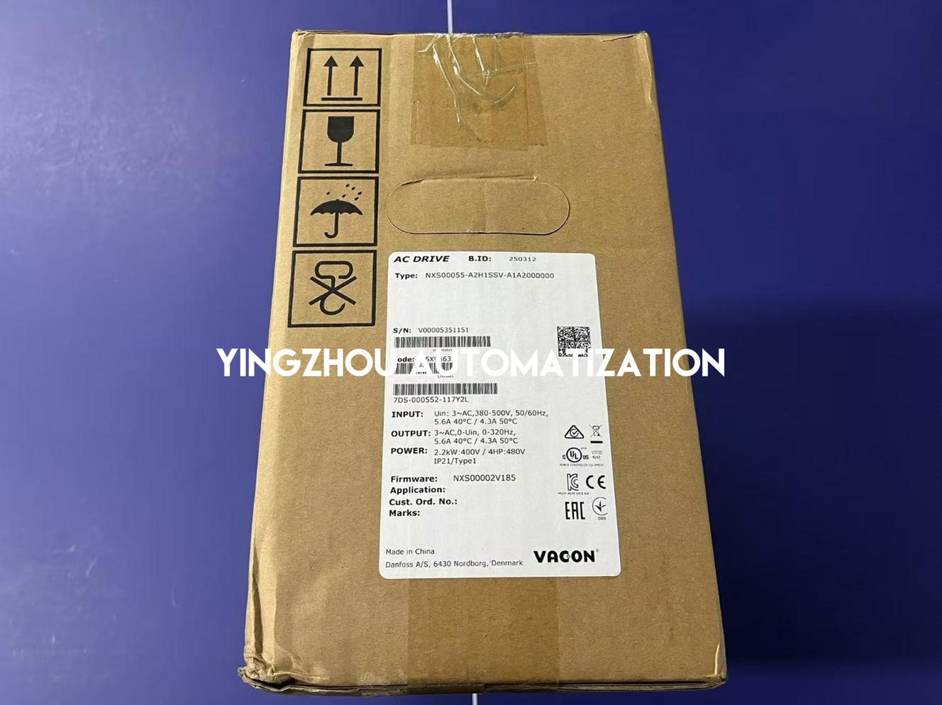 VACON NXS 2.2kW AC Drive - NXS00055-A2H1SSV-A1A2000000 | 5.6A, 380-500V, IP21, FR4 VFD-YingZhou Automatization