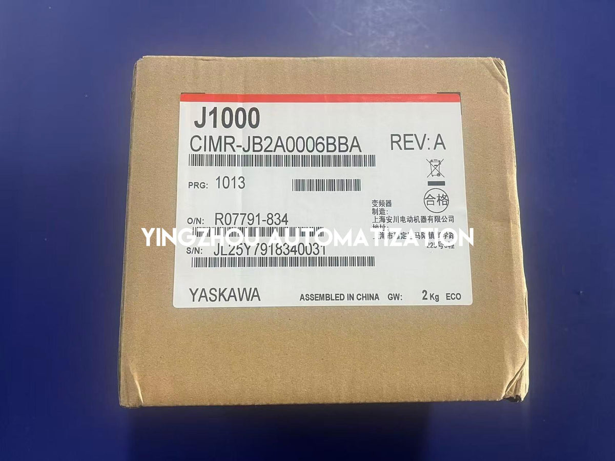 Yaskawa CIMR-JB2A0006BBA Inverter Drive | GA700 / J1000 Series | 0.75kW 1HP 6A | 200V 3-Phase | Brand New Original-YingZhou Automatization