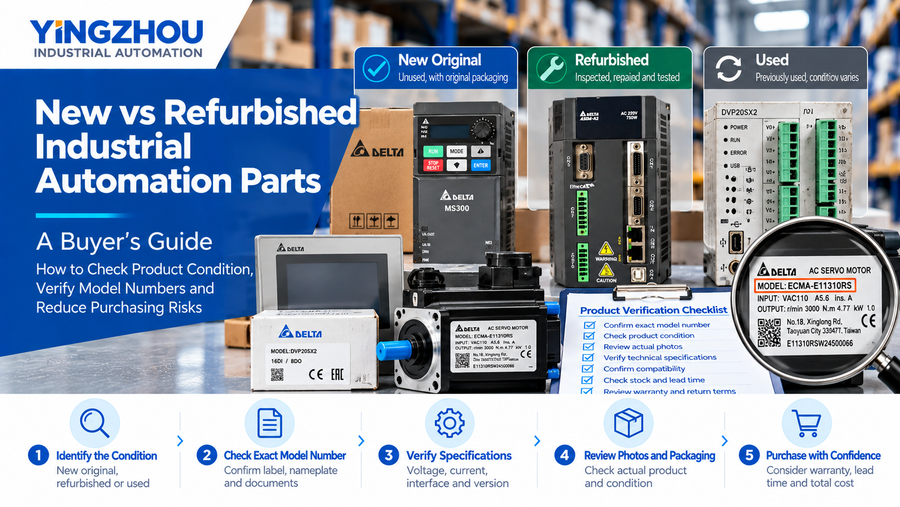 New vs Refurbished Industrial Automation Parts: A Buyer's Guide