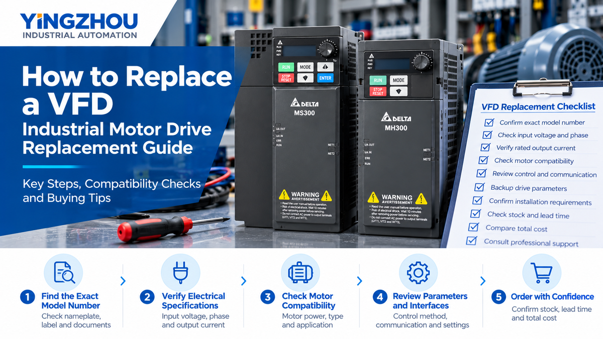 How to Replace a VFD: Industrial Motor Drive Replacement Guide