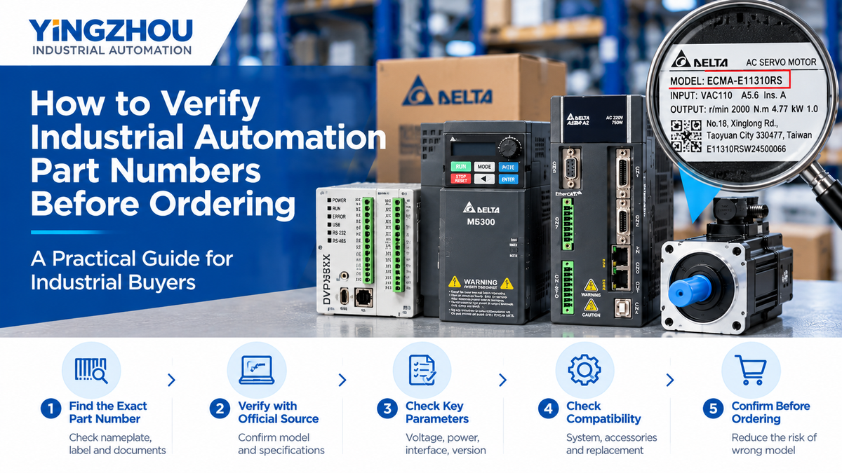How to Verify Industrial Automation Part Numbers Before Ordering