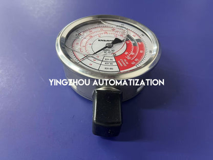 ENERPAC GF813B Hydraulic Force and Pressure Gauge Metric Scale for Use with 20, 30, and 60 Ton Cylinders