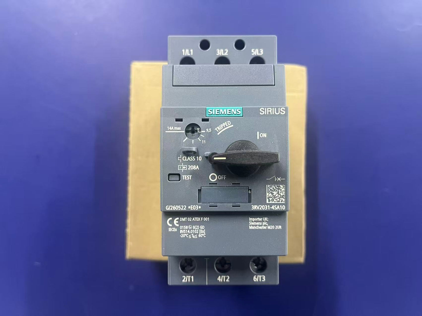 Siemens 3RV2031-4SA10 Circuit Breaker | SIRIUS 3RV2 Motor Starter Protector 3-Pole | Brand New Original