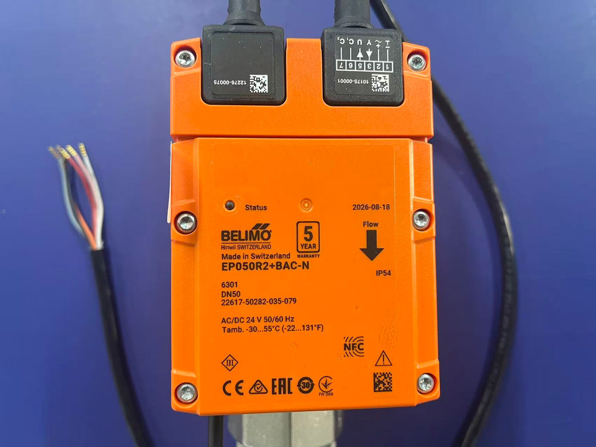 Belimo EP050R2+BAC-N DN50 24V BACnet Modbus 6.3L/s Electronic Pressure Independent Control Valve