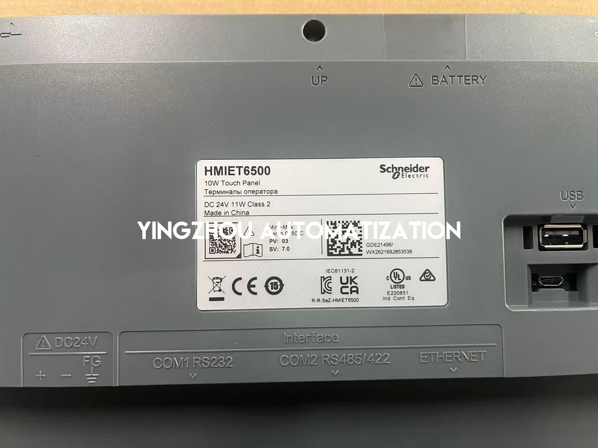 Schneider HMIET6500 Easy Harmony ET6 10.1in 1024x600 24V Ethernet Touch Panel