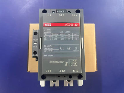 ABB 1SFL501074R8411 AX205-30-11-84 205A 110V AC 3-Pole Power Contactor