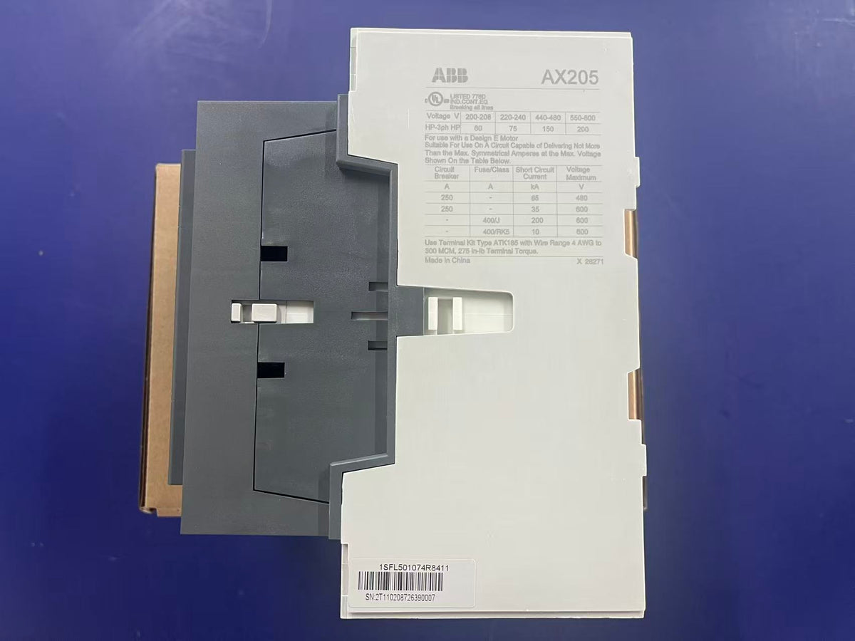 ABB 1SFL501074R8411 AX205-30-11-84 205A 110V AC 3-Pole Power Contactor