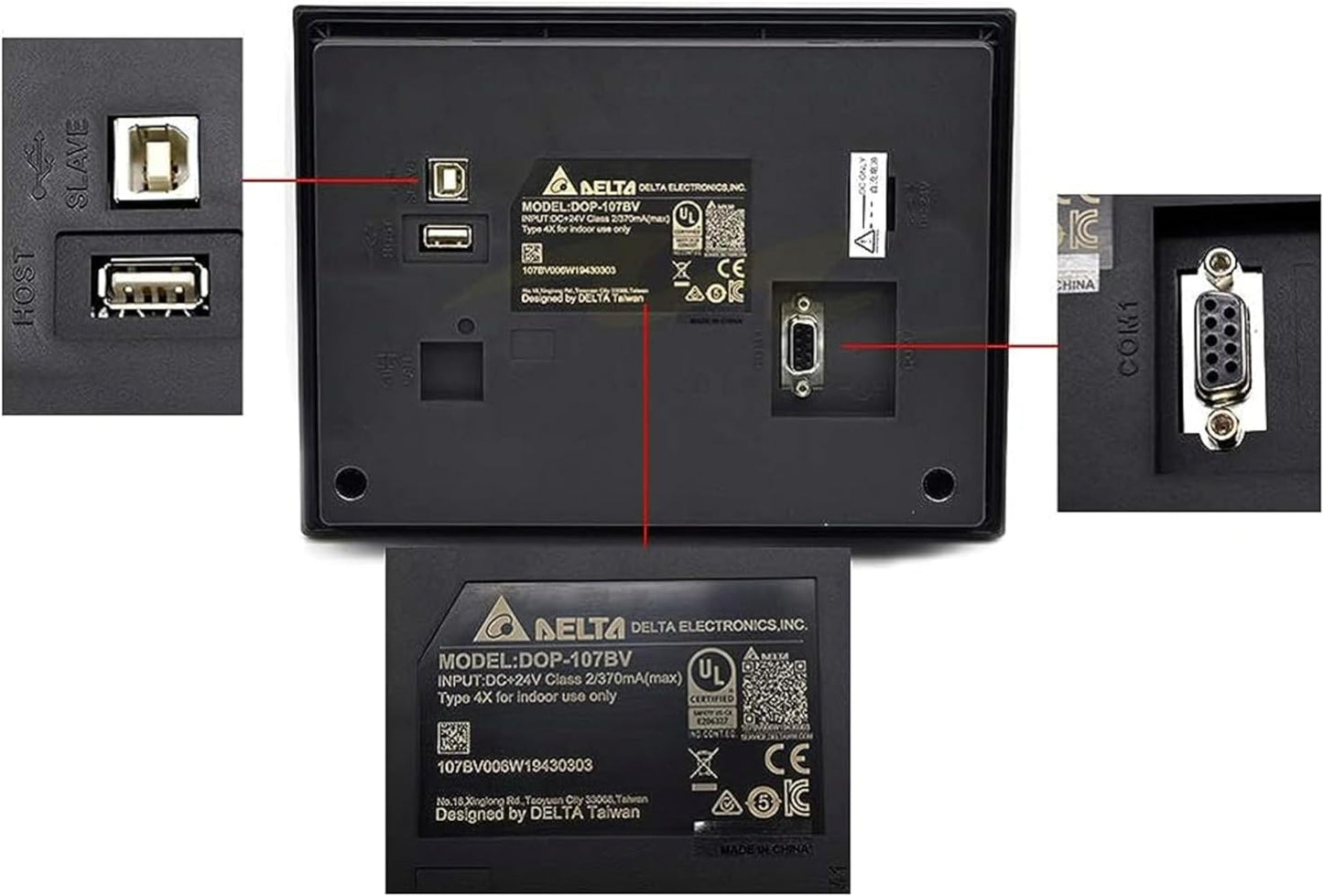 Delta DOP-100 Series HMI Touch Screen DOP-107BV 7inch