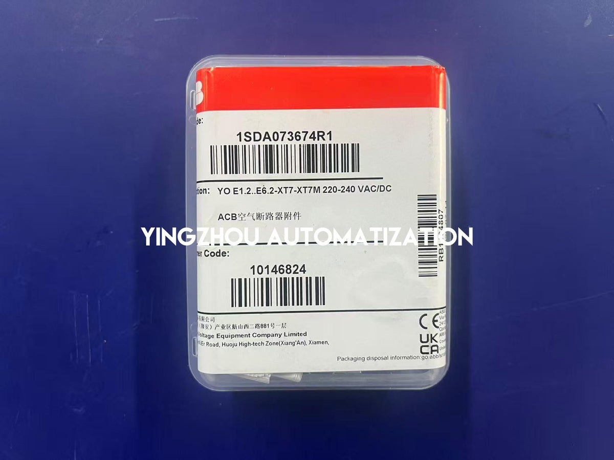 ABB 1SDA073674R1 YO Emax 2 220–240V AC/DC Shunt Opening Release-YingZhou Automatization