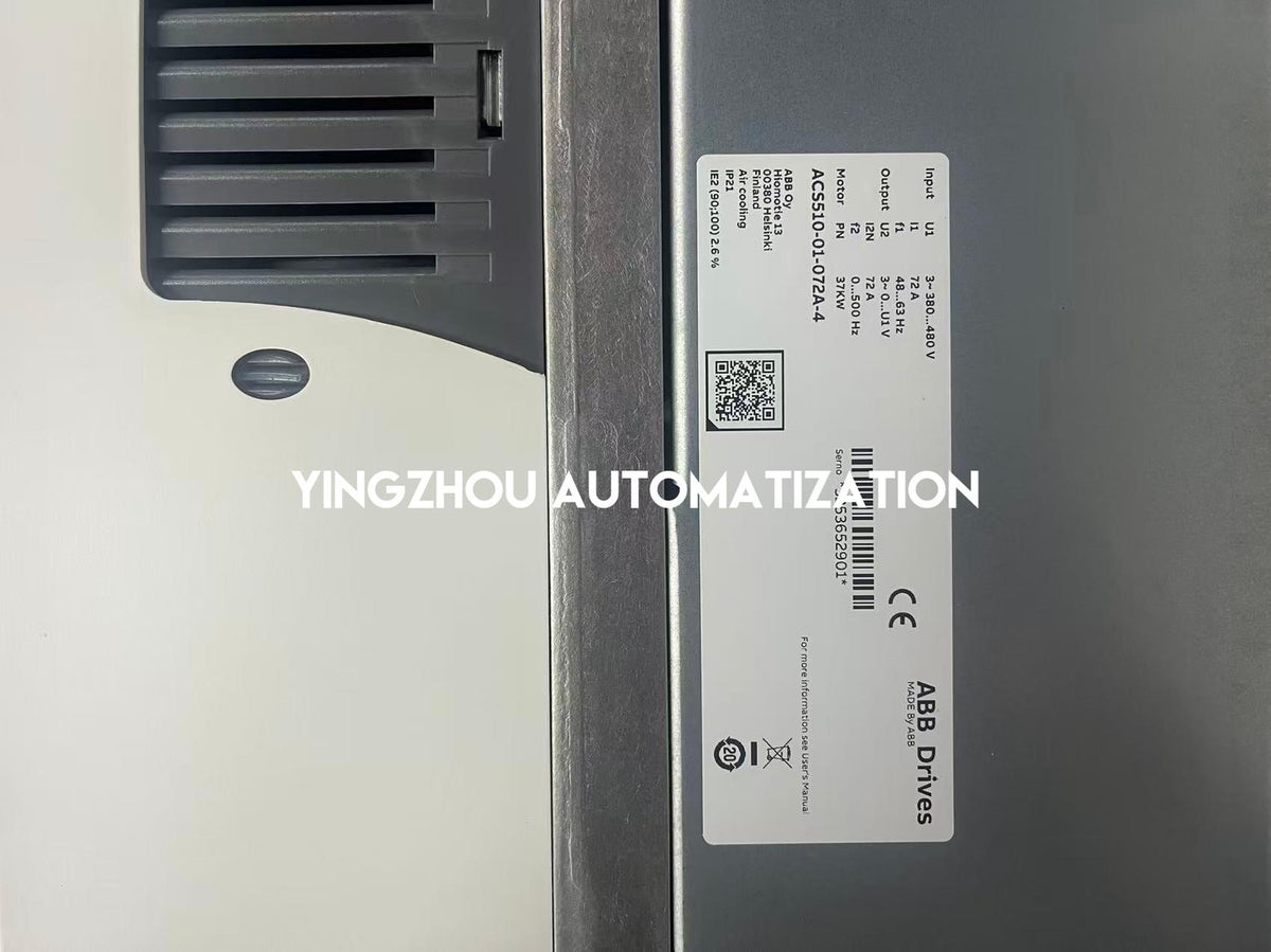 ABB ACS510-01-072A-4 ACS510 37kW 72A 380-480V AC Variable Frequency Drive R4 IP21-YingZhou Automatization