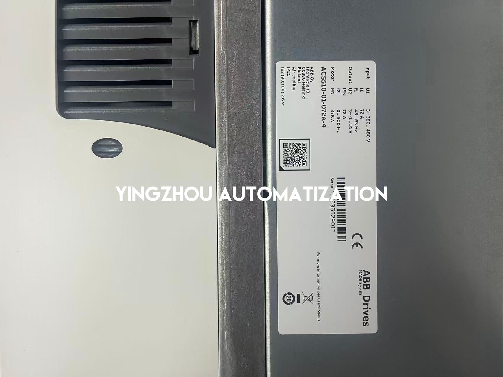 ABB ACS510-01-072A-4 Variable Frequency Drive | 37kW (50HP), 72A, 480V 3-Phase VFD-YingZhou Automatization
